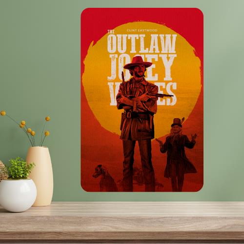 The Outlaw Josey Wales Classic Movie Metal Poster Sign 20x30cm（7.8x11.8inch）
