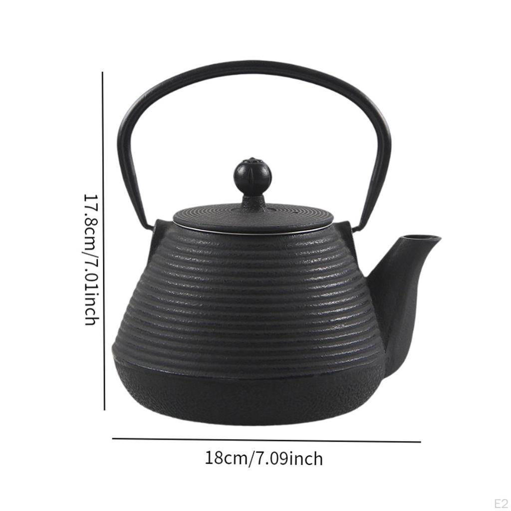 Kettle Cast Iron For Tea Loose Leaf 1000ml Maker With Infuser Home Kitchen