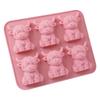 Silicone Mini Highland Cow Ice Cube Mould Soft Elasticity 3D Highland Cow Ice Cube Tray for Handmade Wax Soap Craft Home Decor