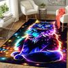 1pc Ghost Cat Design Area Rug - Soft, Anti-Slip, and Durable Gaming Room Decor for Bedroom