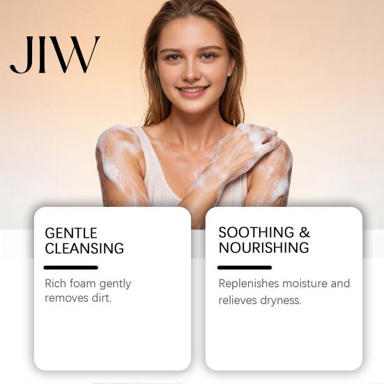 Deep Pore Cleansing Wash Persimmon Body Wash, 100ml Gentle Exfoliating Shower Gel with Fresh Non Irritating Fruit Scent, Mild Daily Cleanser