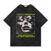 Washed Vintage Type O Negative with My Blood I'll Find Your Love T-shirts Men Rock Metal Gothic T-shirt Male Oversized T Shirts