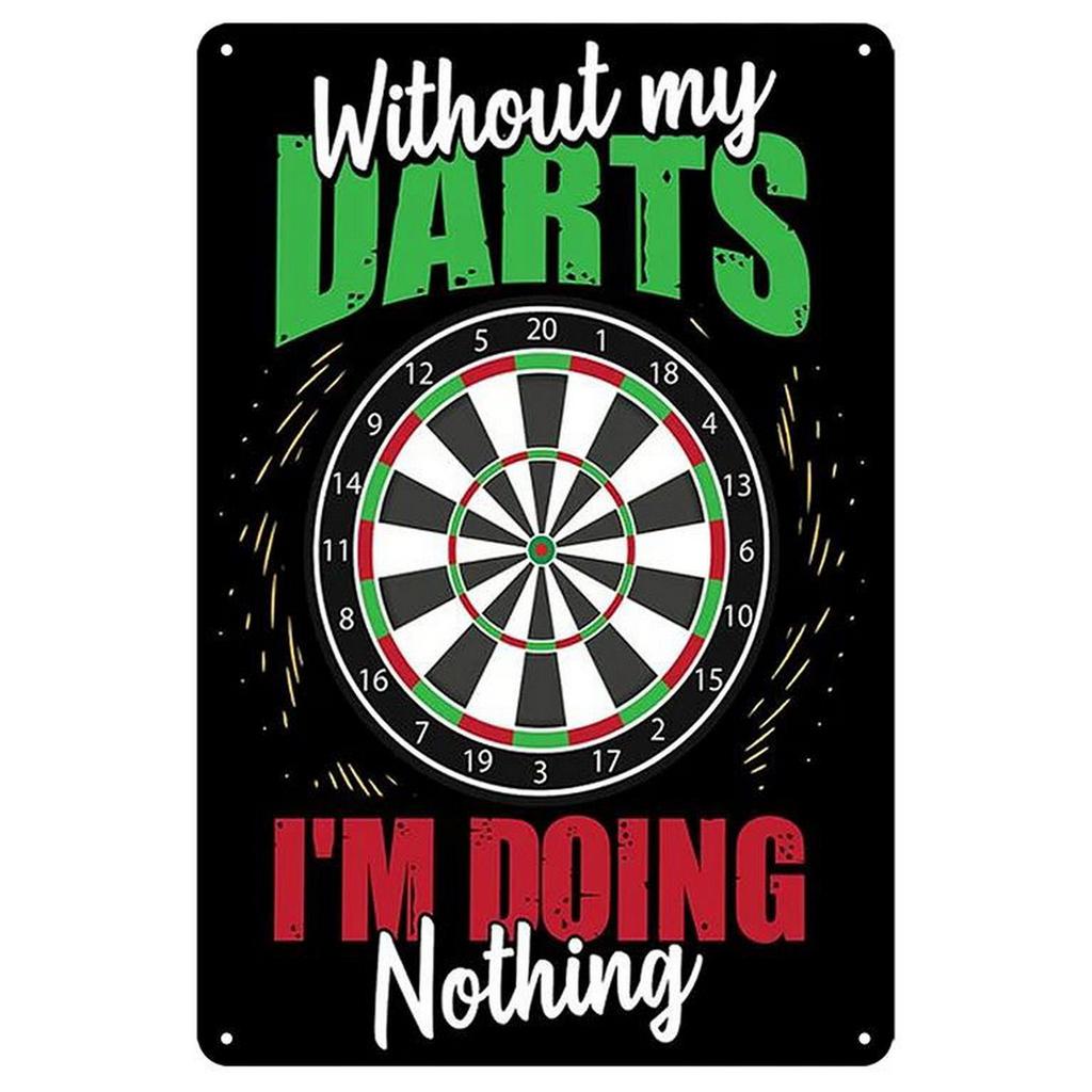 No Beer No Darts Plaque Metal Tin Signs Wall Art Decoration Vintage Posters Iron Painting for Man Cave Home Cafe Garden Club