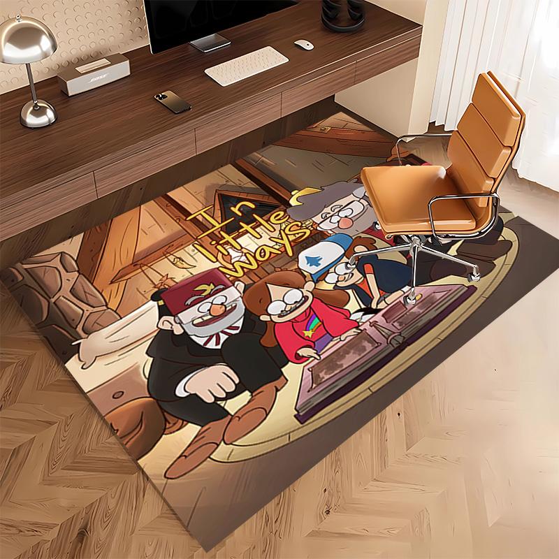 1pc Gravity Falls1 Print Area Rug - Soft, Washable Non-Slip Indoor Mat, Living Room, Home Office Decorative Rug,Office Decorative