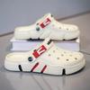 Men Casual Hole Shoes Summer Non Slip Beach Slippers Lightweight Breathable Sandals