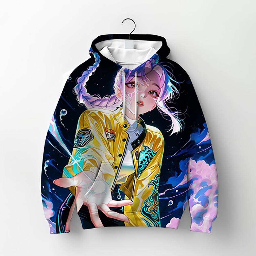 

Повседневные толстовки с капюшоном для кино, детская толстовка с мангой, детская K-pop, охотники на демонов, детская толстовка, милая толстовка с тигром для мальчиков и девочек 100