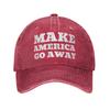 Klassische MAGA Grönland Make America Go Away Baseballkappe Unisex Stil Used-Look Baumwolle Snapback Kappe Sommer Geschenk Kappen Hut