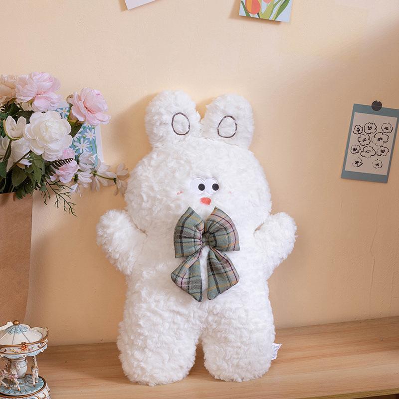 Cartoon Pink Pig Gray Elephant Doll White Rabbit Brown Bear Plush Toy Doll Sleeping Pillow Sofa Pillow Living Room Ornaments