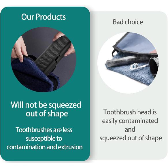 Easily Cleaned Electric Toothbrush Travel Container Case Healthier Intended for Oral-B PRO SMART GENIUS SERIES for Aquasonic Black Series for Philips