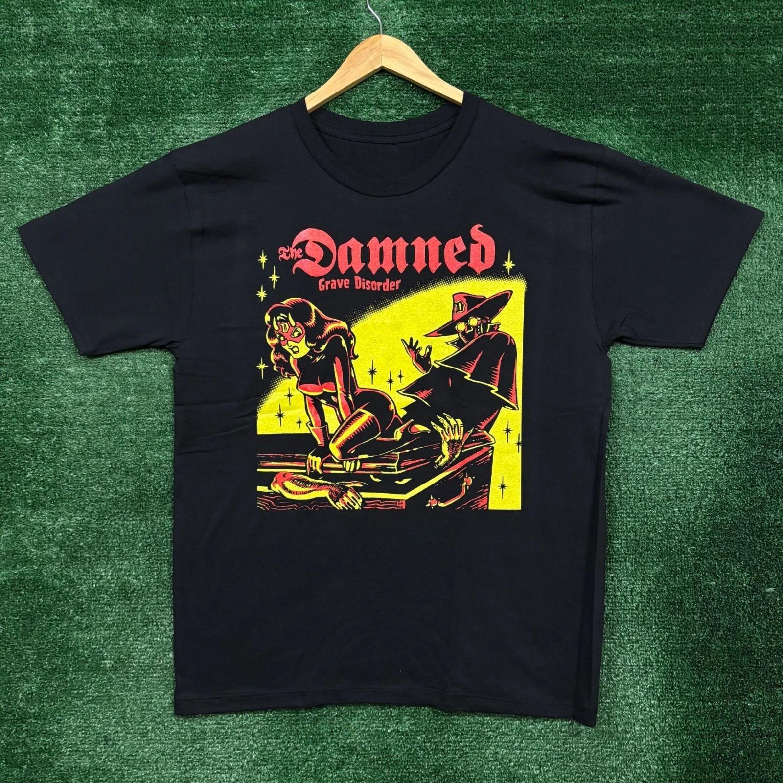 The Damned Grave Disorder Punk Rock Band Tee Size Large 4XL