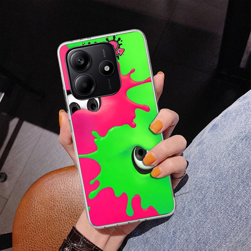 Game S-Splatoons Phone Case For Xiaomi Redmi Note 15 14 13 12S 12 11 Pro Plus 14S 11S 11E 10 10S 11T 5G Personalized Cover Redmi
