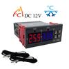 STC-3008 Dual Digital Temperature Controller Two Relay Output Thermostat Heater with Probe 12V 24V 220V Home Fridge Cool Heat