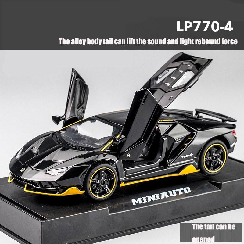 1:32 Alloy Car Diecast Model Metal Pull Back Simulation Car Toy Boy Sports Car Ornament With To Open The Door For Childs Gift