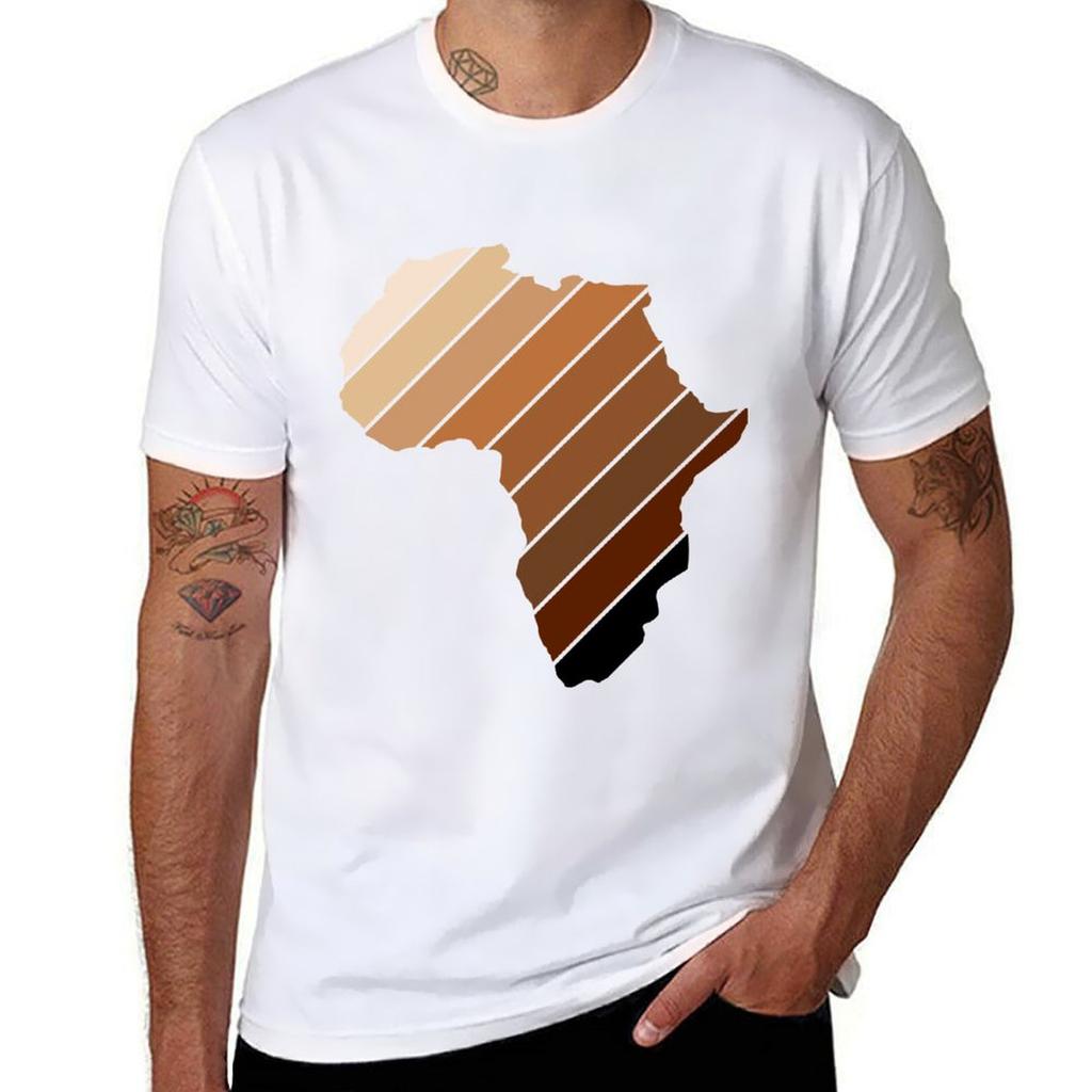 Africa Continent Melanin Brown Stripes Shades Shirt Tshirt Unisex T Shirt Summer T Shirts With Prints Tshirt
