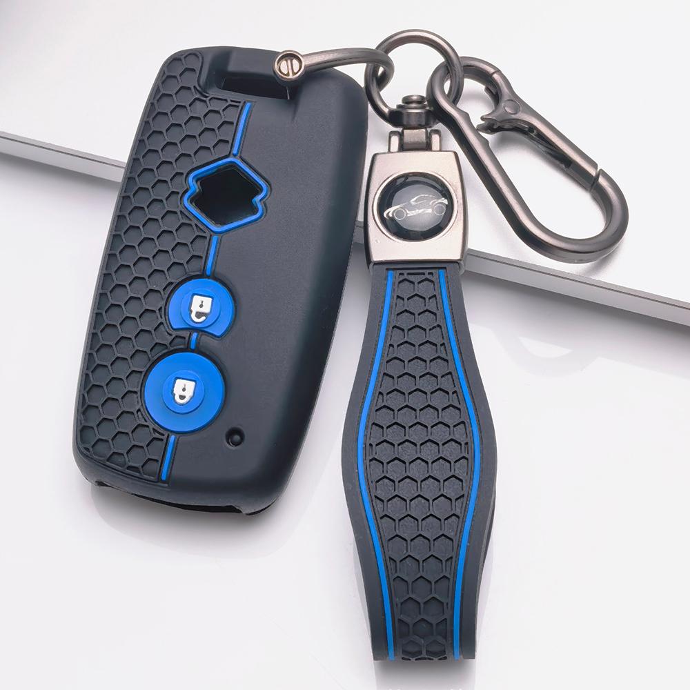 Key Fob Cover for Suzuki Swift SX4 Grand Vitara Jimny Wagon Alto Splash with Keychain Anti-Scratch Guard Shockproof Protection Soft Grip Texture