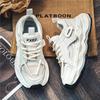 New ModelMen'S Shoes Summer Mesh Breathable Sports Shoes Youth Platform Heightening Casual Trendy Shoes Little White Shoes Versatile Dad Shoes