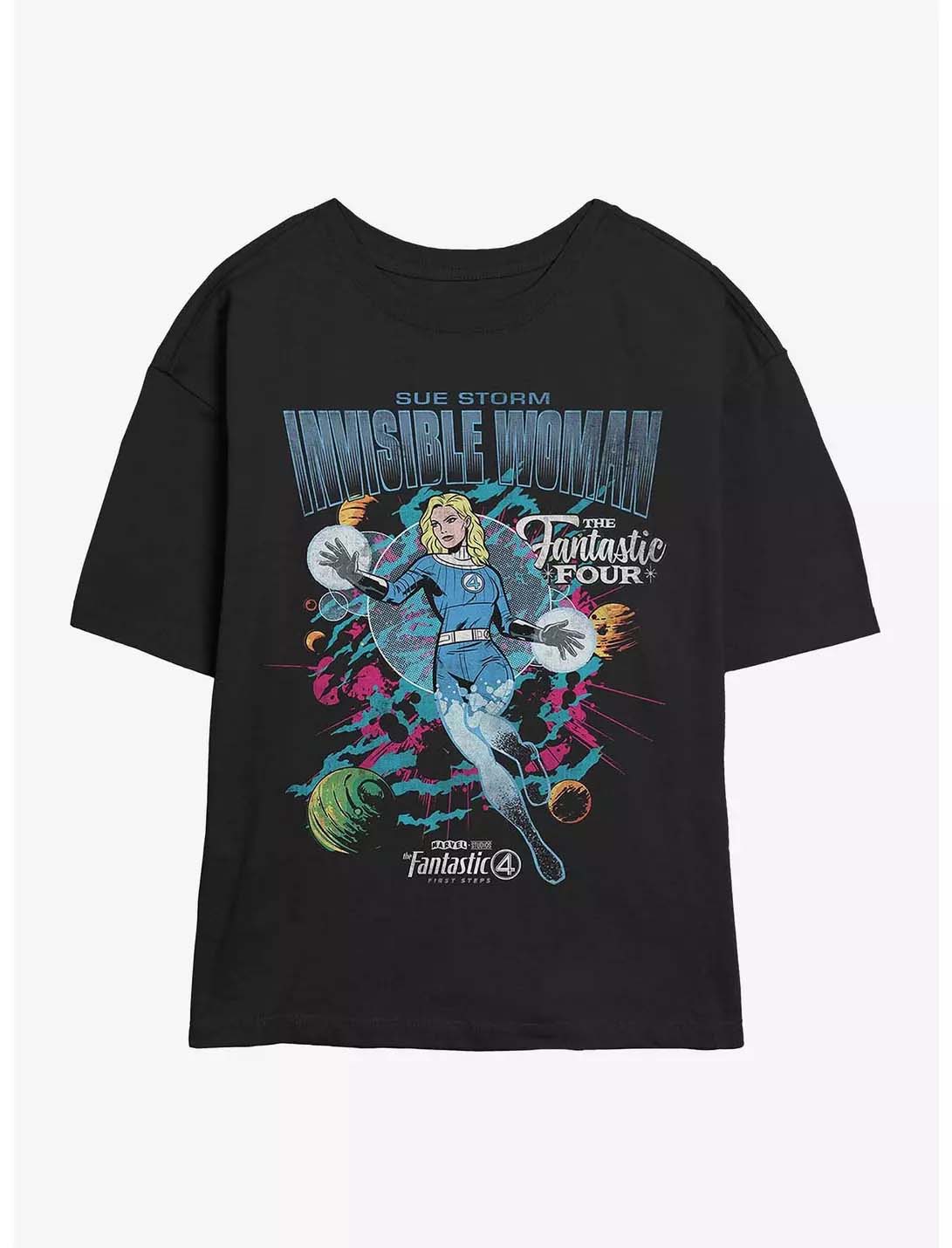 

Оригинальная 2026 Новая Фантастическая Четверка Обложка Девушка Скиммер Принт Большой Размер Женская Мода Футболка с Коротким Рукавом Свободная Спортивная 4XL