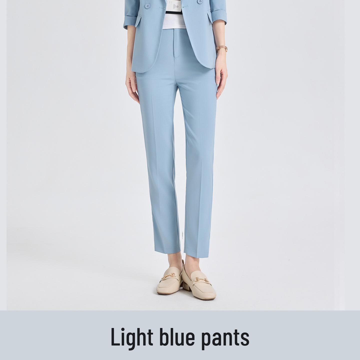 Women s Popular Blue Seven-Sleeve Suit Jacket - Spring/Summer 2026 L