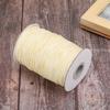 160m Wax Line DIY Environmentally Friendly Hand Woven Rope Necklace Cotton Thread 1mm(35 # Beige )