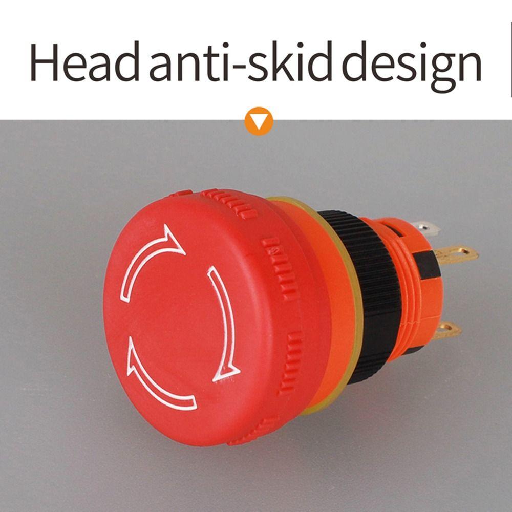 1Pcs 16mm Emergency Stop Push Button Switch Emergency Stop Button Switch for Emergency Stop Control