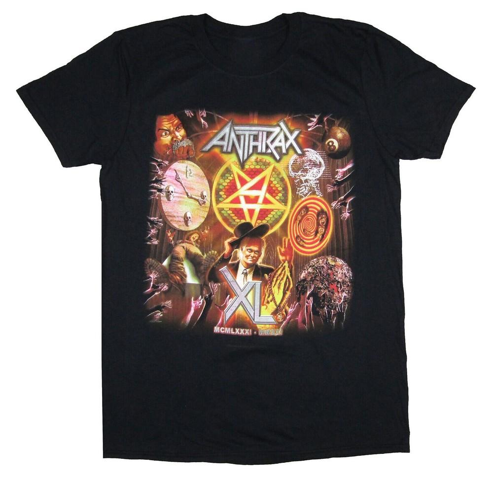 All Album Anthrax Band Shirt Short Sleeve Men Black Unisex Size S5XL Unisex T-Shirt L