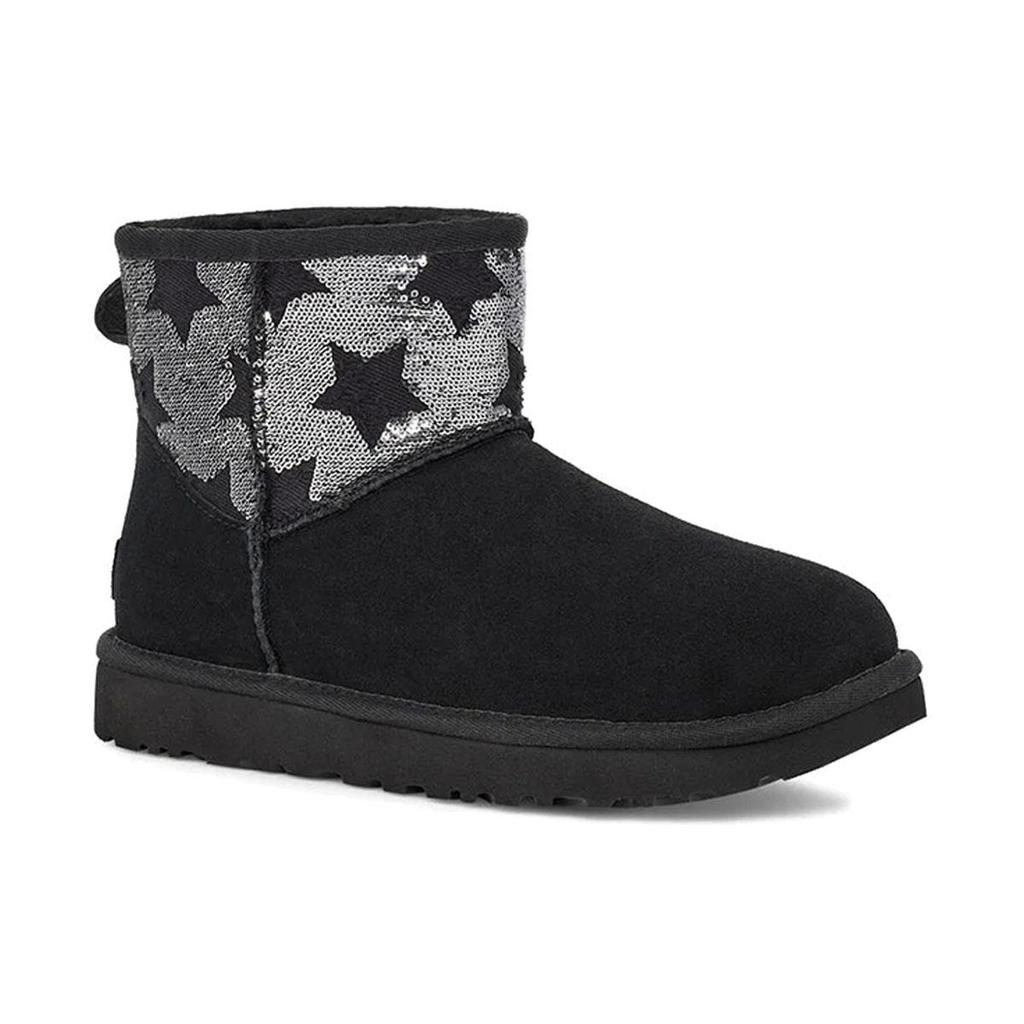 UGG Classic Mini Sequin Stars Star Black Women's 1109441-BLK