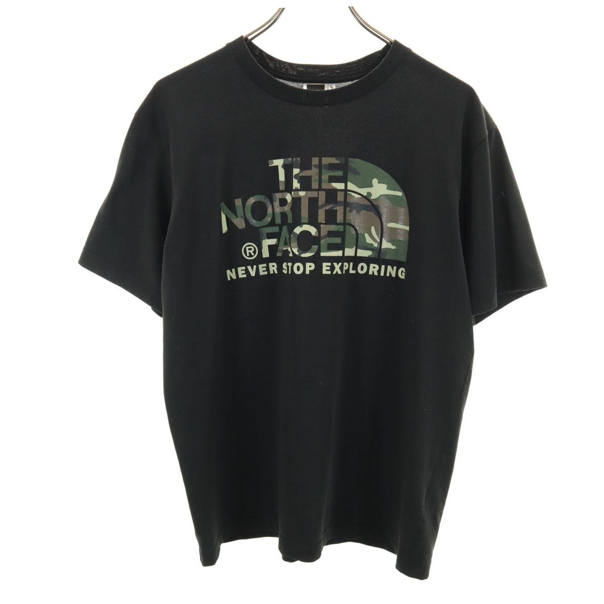 

THE NORTH FACE made in Japan Short sleeve T-shirt L black Outdoors Men s Used