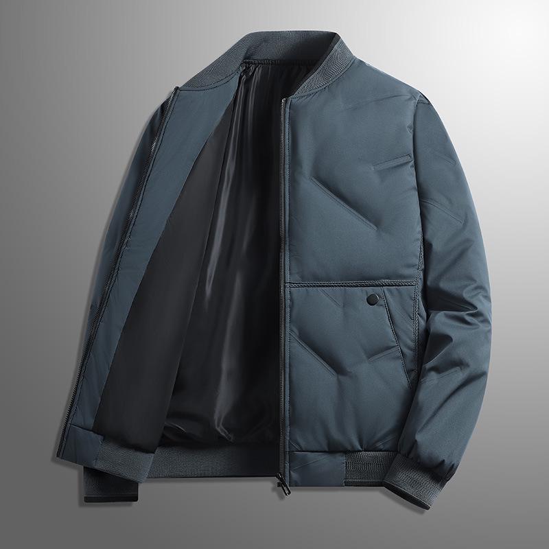 Men's Windproof Cotton Baseball Jacket - Warm, Thickened, Casual Sportswear for Autumn/Winter