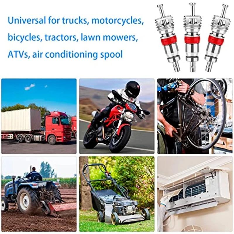 Drei-Paket Autoreifen Ventilkernschlüssel-Set, Vier-in-Eins-Ventilreparatur-, Installations- und Demontagewerkzeuge, Schlüssel für Elektrofahrzeuge