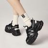 Fashion 5.5CM Air Mesh Synthetic Microfiber Leather Casual Breathable Vulcanize Summer Platform Sneakers Women Shoes High Brand