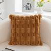 PV Velvet Large Bamboo Pillow Cushion Light Luxury High-end Lumbar Backrest Sofa Cushion