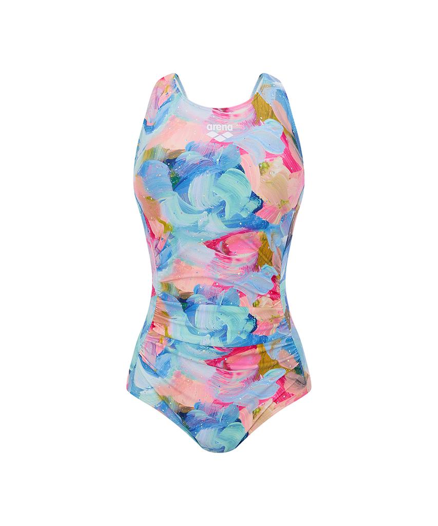 Alena Spring Fiore One-Piece Dress With U-Back A6Sl1Ls01Blu