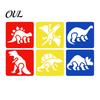 6 Piece Stencil Set Pcs Painting Template Stencils, 5.5x5.9 Inch Washable Reusable DIY Art And Craft Stencils for Wood Paper Fabric, Home Decor