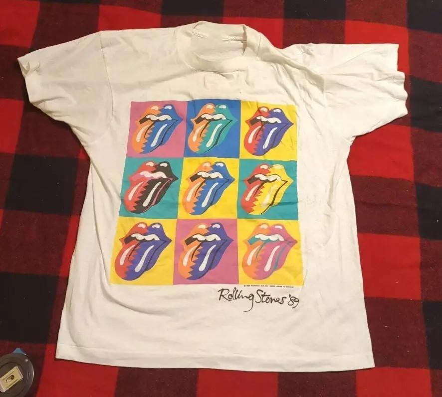 

Rock And Roll Band Vintage 1989 Steel Wheels The North American Tour 4XL