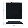Amazon Basics Memory Foam Seat Cushion, Square, 37.6 X 38.1 X 3.16 Cm, Black