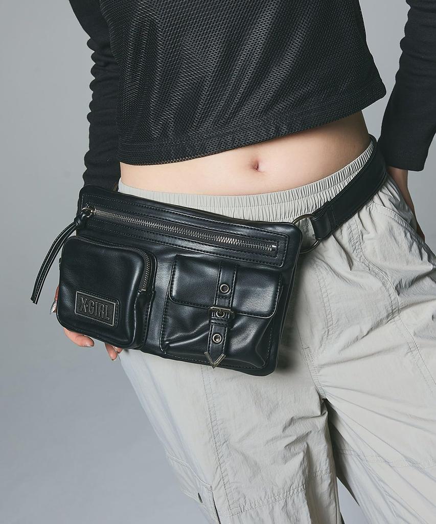 Kunstleder 2-Wege Gürteltasche 105253053011 Schwarz Einheitsgröße