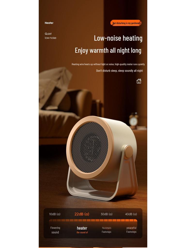 Compact Office Desktop Electric Heater - Fast, Energy-Saving, Portable Mini Heater