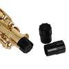 3Pcs Saxophone End Plug Stopper Light Weight Sax Protection Caps Black Neck Plugs  Altos Sax Wind Instruments Accessories