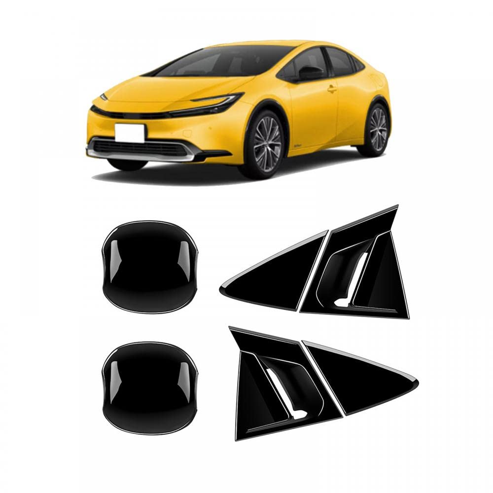 COBATANG Rear Door Handle Covers and Front Door Bowl Garnish for the New Prius 60 Exterior Custom (5th Generation, Series, ZVW60, MXWH60, ZVW65,