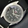 5 AUTOMATIC JAPAN MENS VINTAGE ARABIC BLACK COLOR DIAL WATCH A701430-5 R206b-a701430