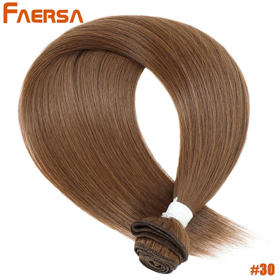 Long Hair Weaving Blonde 613 Bundles Synthetic Straight Ombre Blonde Red Brown High Temperature Fiber Hair Extensions For Women