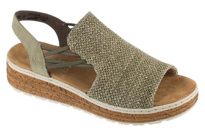 Sandals 62741, Womens Green Sandals