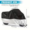 Dust Protection Outdoor Storage for Motorcycle Rain Covers Rainproof-and Sunscreen Waterproof Anti-UV Ventilation Cover