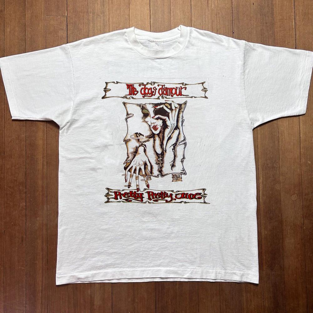 

The Dogs D Amour White T-Shirt Cotton Full Size DN43 Unisex T-Shirt XL