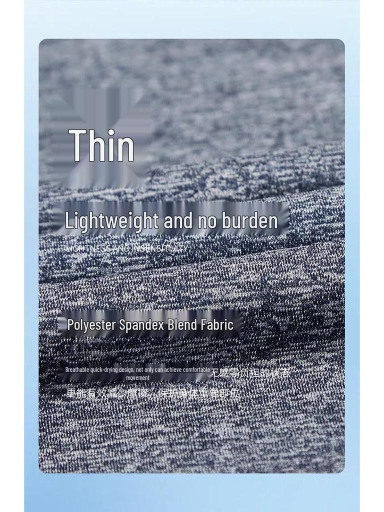 Męska Koszulka Sportowa z Krótkim Rękawem Plus Size Szybkoschnąca Jedwab Lodowy