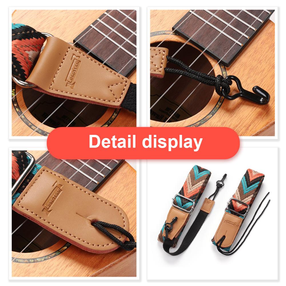 Gewebter Gitarrengurt Verstellbar Vintage Ukulele Schultergurt für Konzertgitarre Mandoline Banjo