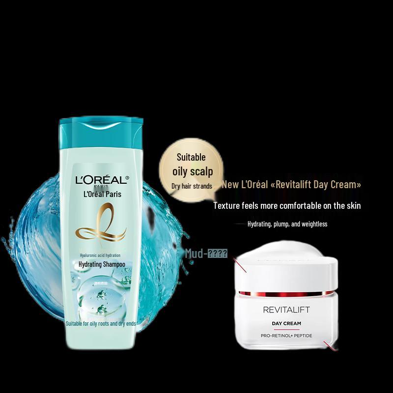 L Oréal Hyaluronic Acid Shampoo & Revitalift Day Cream Set