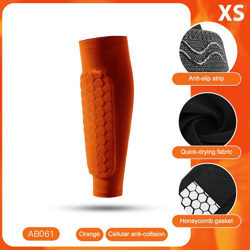 Waben-Schienbeinschoner Ski-Beinpolster Atmungsaktiv Anti-Kollision Fußball Basketball Radfahren Schützend Elastische Sport-Leggings 1 Stück