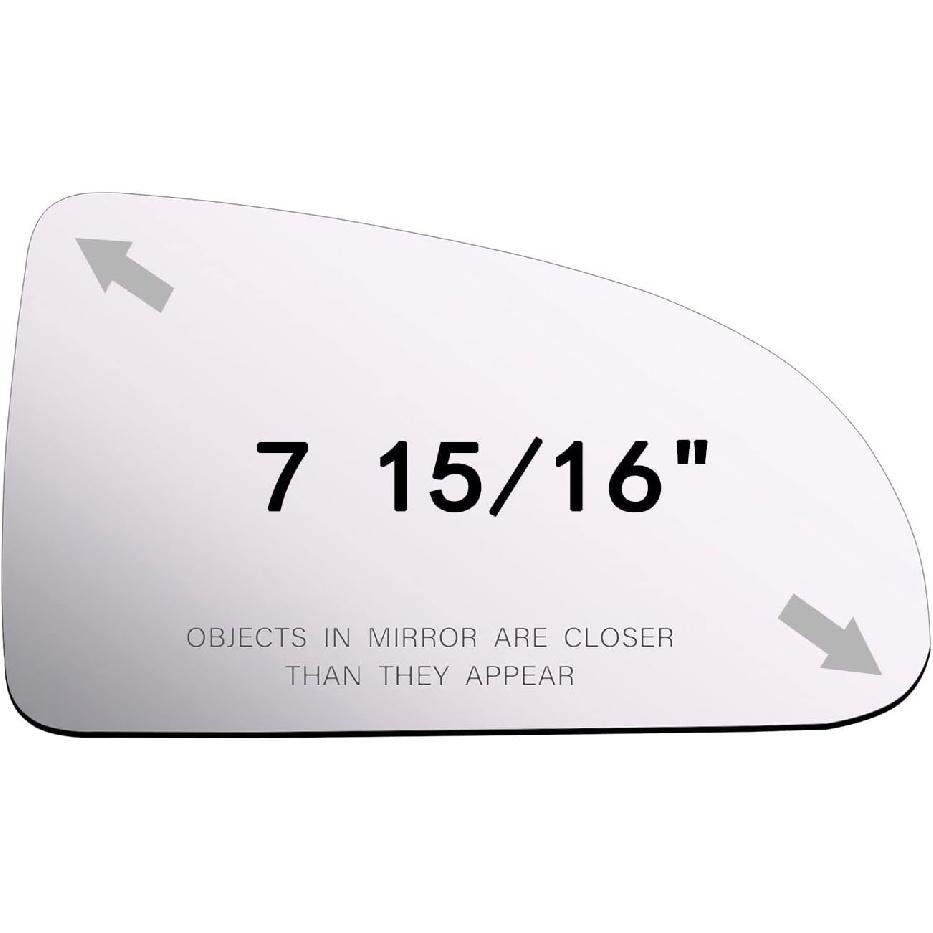 ReYee Mirror Glass fit for 2005-2010 Chevy Cobalt 2007-2010 Pontiac G5 Replacement Passenger Right Side No Backplane Convex Including Adhesive