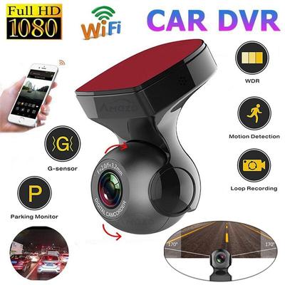 Auto-WIFI-Fahrrekorder 1080P Einzelobjektiv-Nachtsicht-Videoregistratoren unterstützen G-Sensor, Loop-Video, mobile Überwachung, Parküberwachung